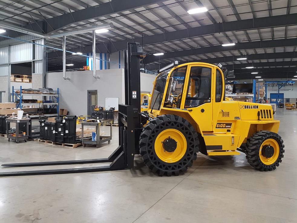 Yellow heavy equipment machine
